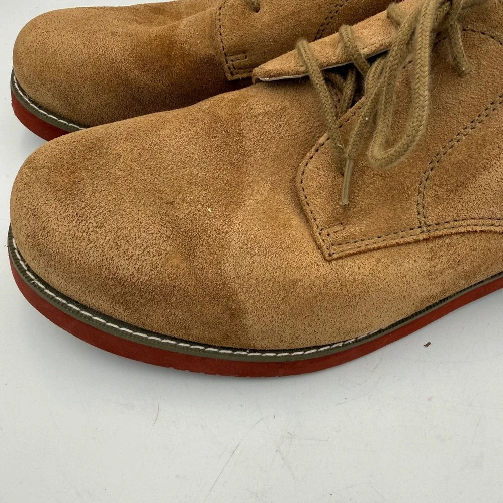 Eastland Men Buck Tan Suede Oxford Shoes Red Brick Sole 7680-59D Size 13D